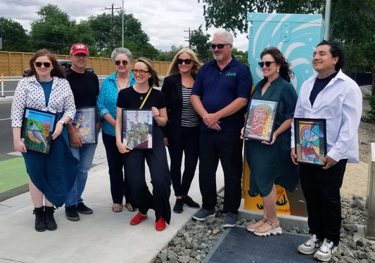 Celebrating Community Spirit: Unveiling Ceremony with Mayor Ed Lawson and the Sparks City Council
