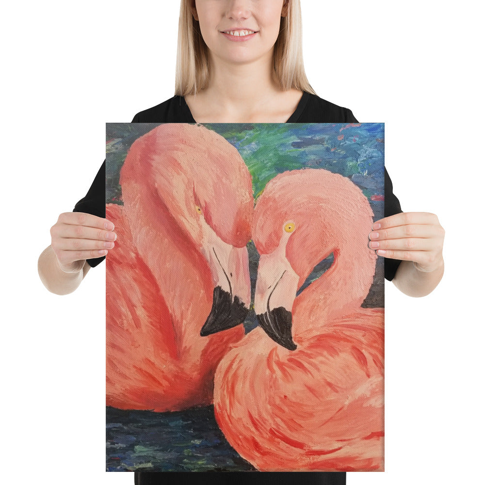 Flamingo Duo Canvas Print