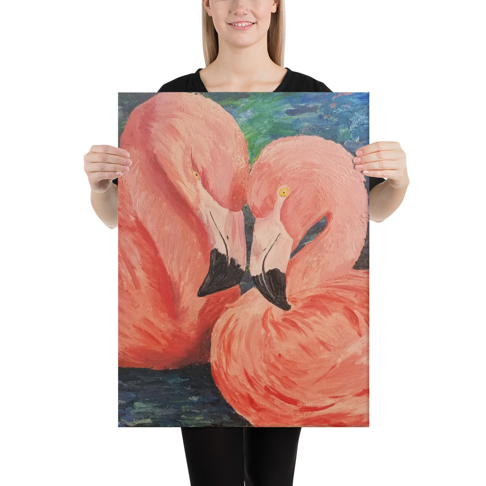Flamingo Duo Canvas Print